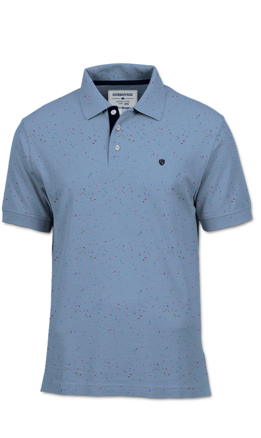 Playera Polo Azul Confeti