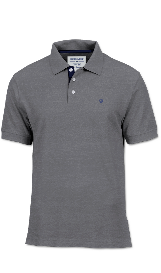 Playera Polo Gris Jaspe