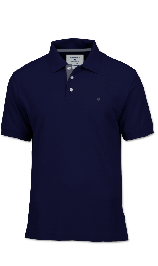 Playera Polo Azul Marino