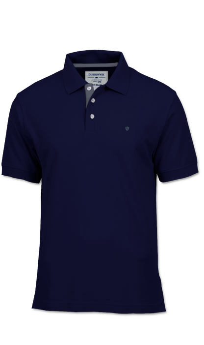 Playera Polo Azul Marino