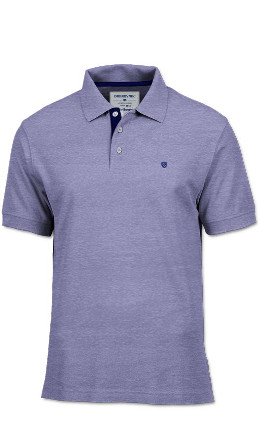 Playera Polo Morado Jaspe